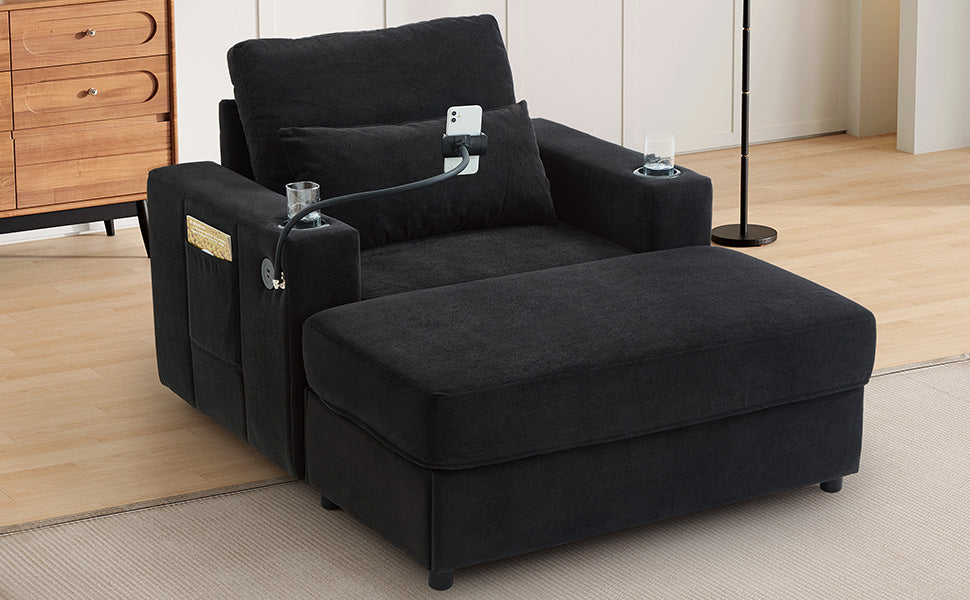 Modern Style Armchair 42.5" Chaise Lounge Sofa Couch