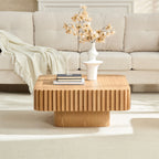 31.5 Inch Modern Handcraft Drum Coffee Table