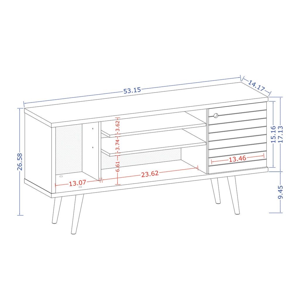 Liberty 53" TV Stand in Rustic