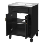 24" Bathroom Vanity with Top Sink