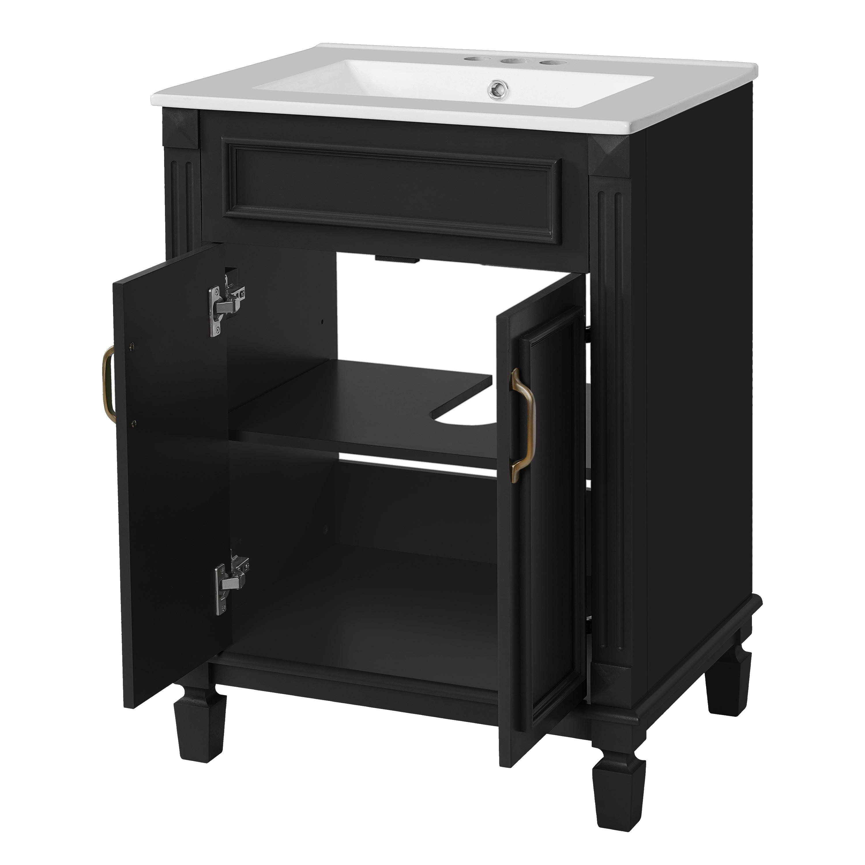 24" Bathroom Vanity with Top Sink