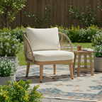 Acacia Wood Outdoor Club Chair