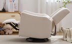 29.5" Wide Wingback Swivel Rocker Recliner Chair