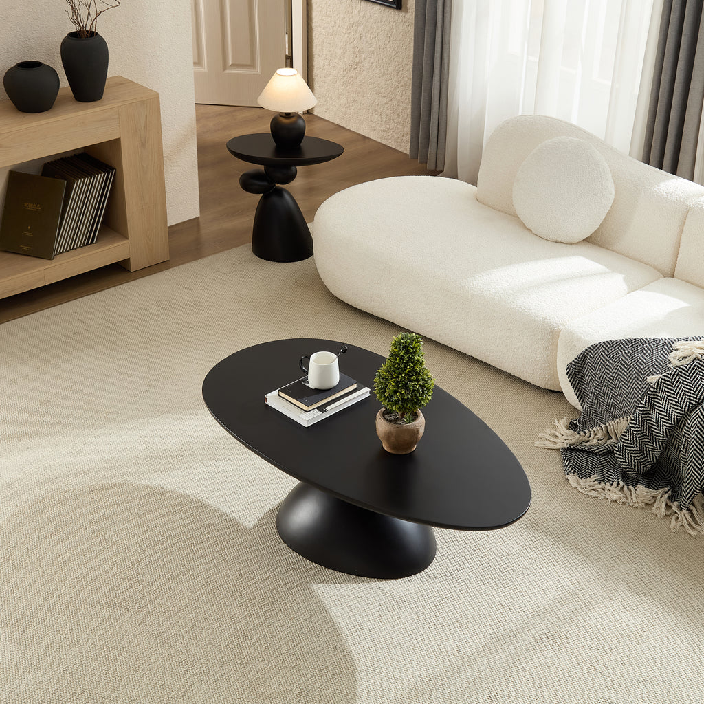 47.27" Lucky Stone-shaped Elliptical Coffee Table