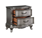 Ariadne Antique Platinum Finish Nightstand