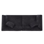 83.50" Modern Flared Arms Sofa (Black)