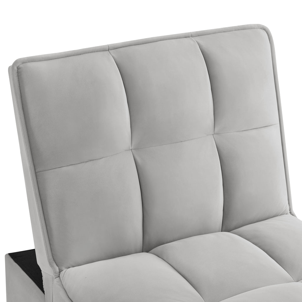 4 In1 Multi-Function Single Sofa Bed with Storage Pockets
