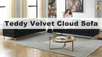 Cloud-Shaped Plush Sofa Set