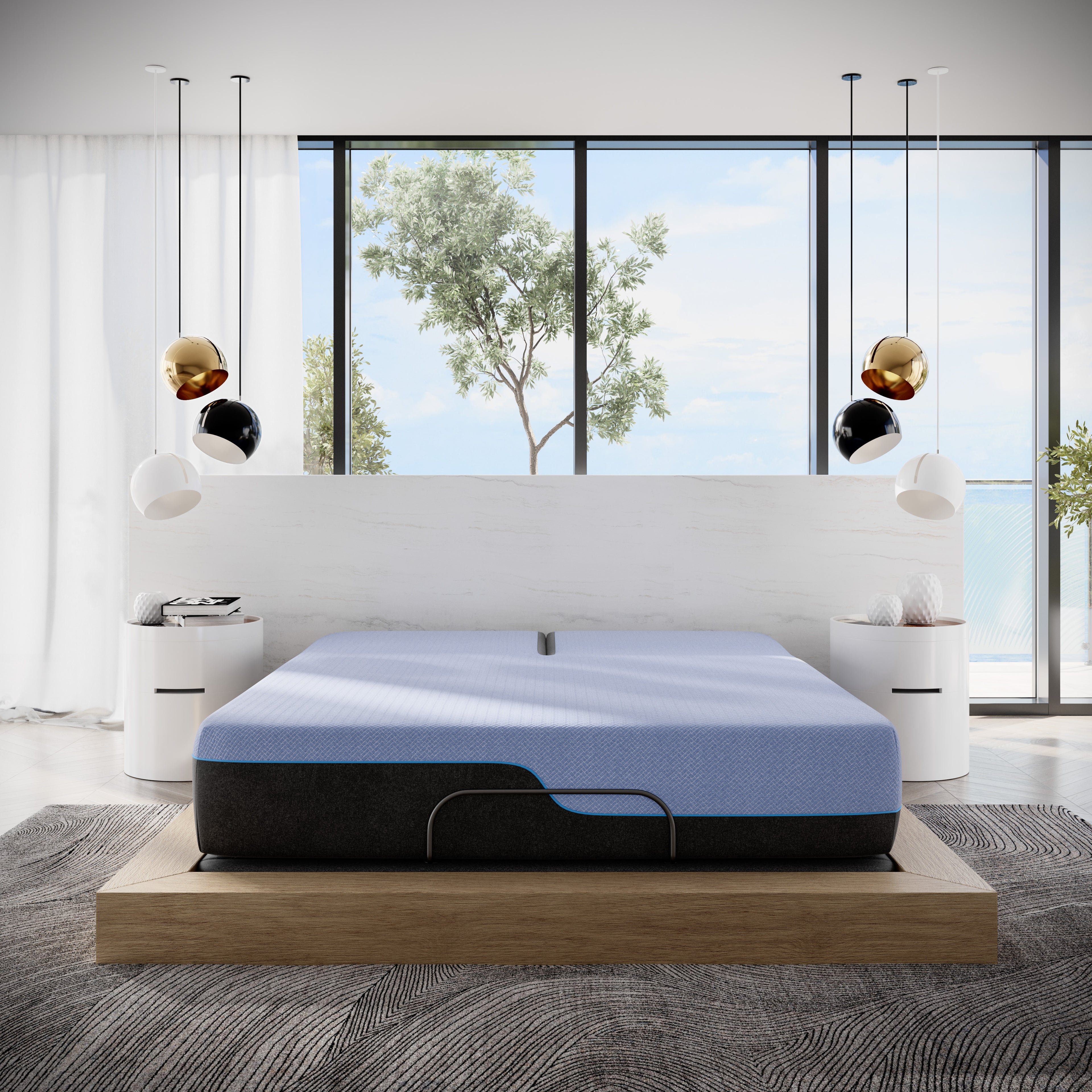Bridgevine Home 12 Inch Refresh Flex Head Hybrid Mattress - Queen Size