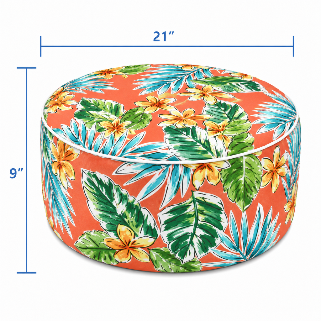 Outdoor Inflatable Ottoman 21"x21"x9"