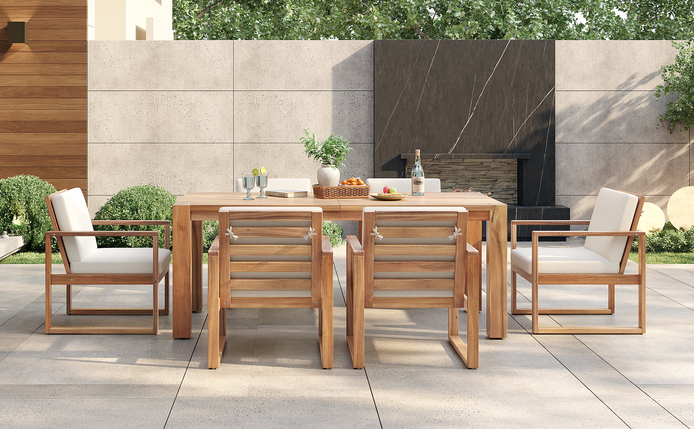 TREXM Patio Table and Chairs Set
