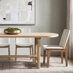 Milo 85" 8-Seat Oval Reclaimed Wood Dining Table
