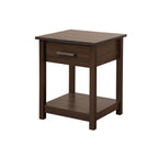 Sleek Contemporary Nightstand in Wenge