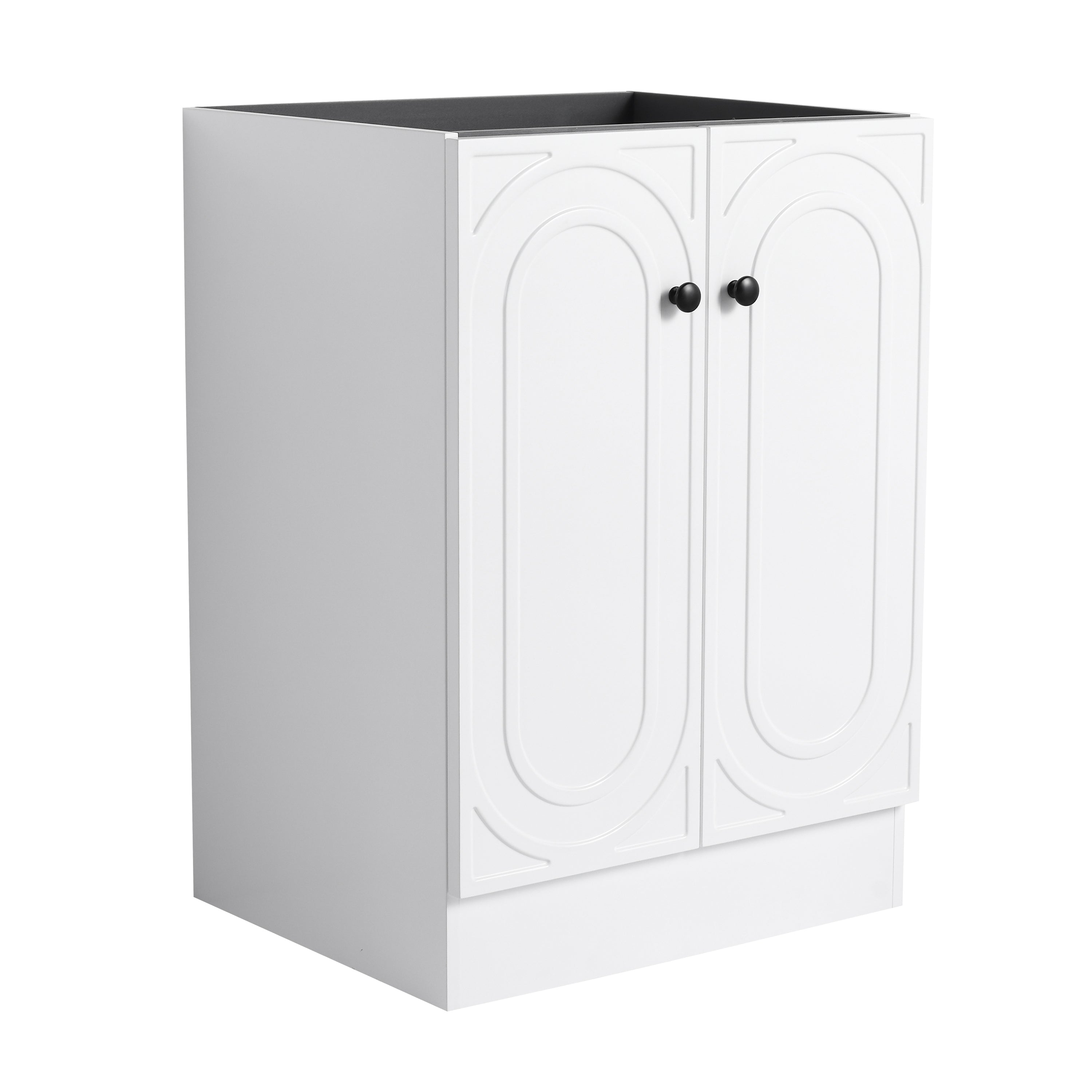24" Freestanding Bathroom Vanity & 2 Soft-Close Cabinet Doors