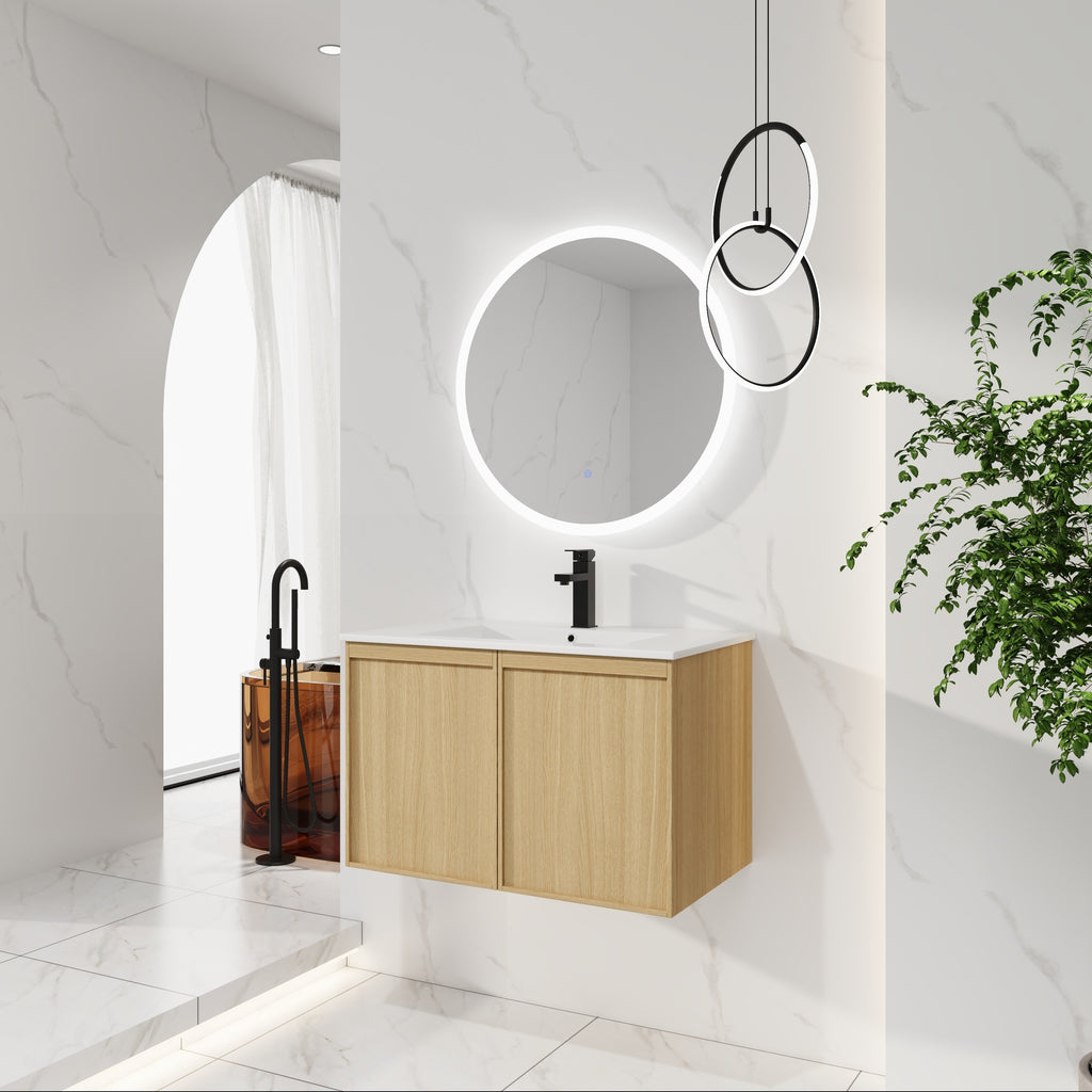 30" Floating Bathroom Vanity with Sink