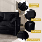 Oversized 57.48" Recliner Chair with Movable Ottoman