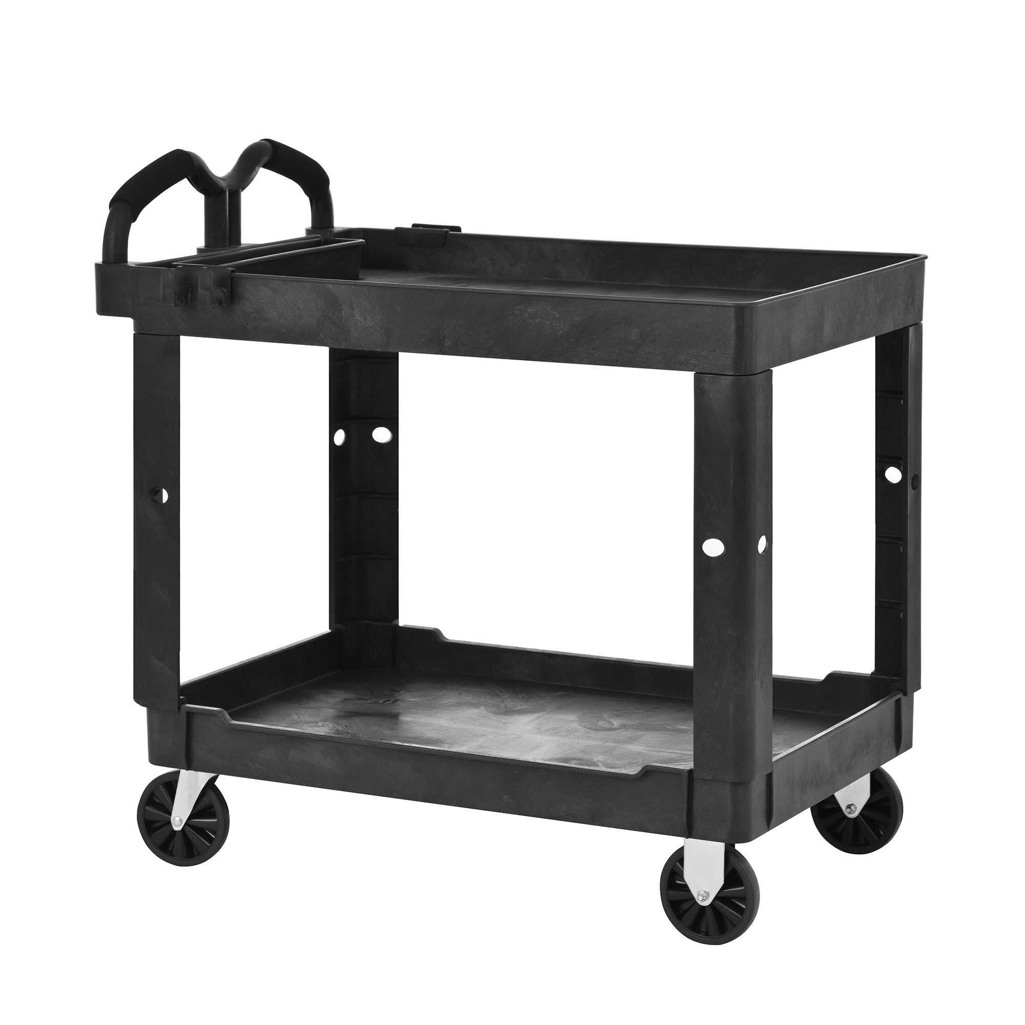 Heavy Duty Tray Top Service Cart With Wheels