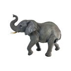 20" Tall Resin Elephant Statue with Raised Trunk
