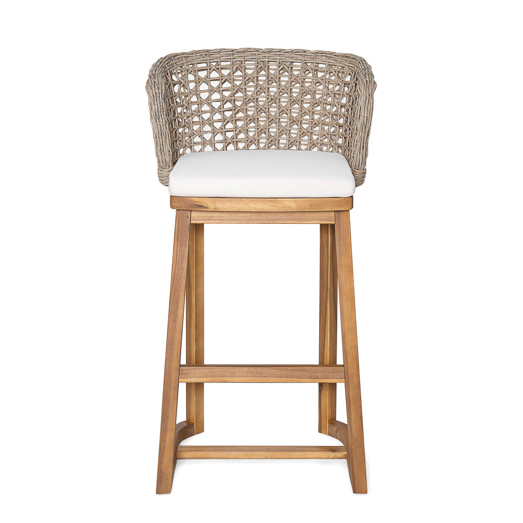 Outdoor Acacia Wood Bar Stools (4 PCS)