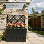 Tall Metal Planter Raised Garden Bed with Trellis