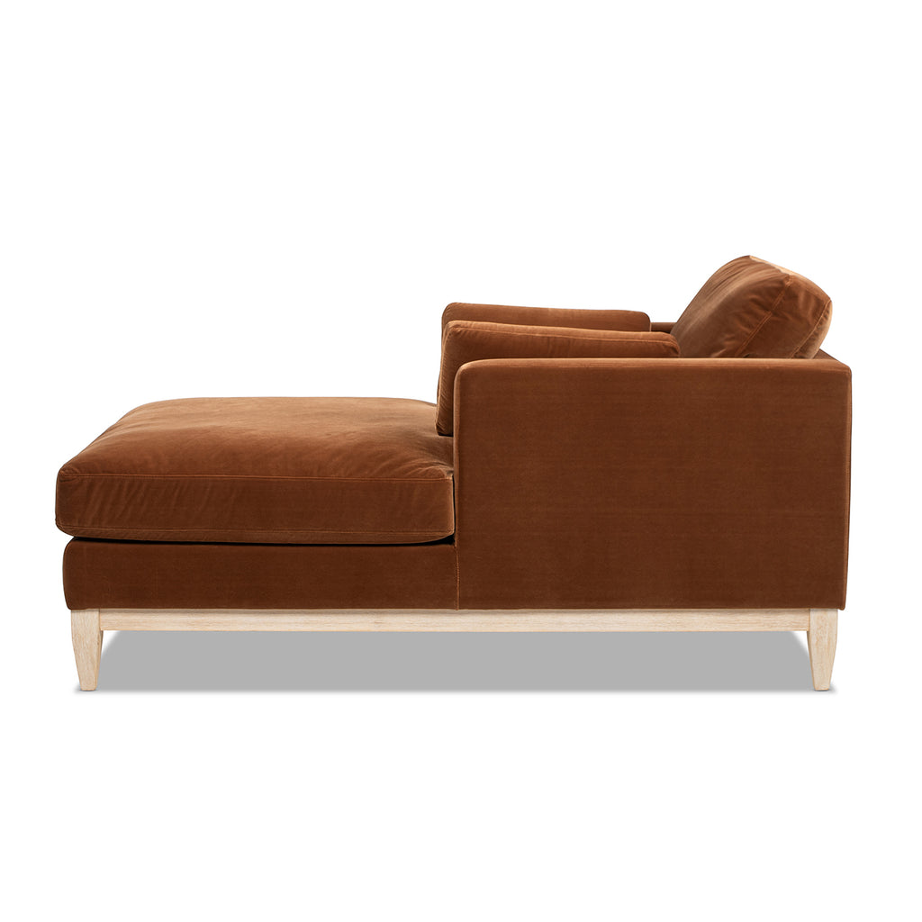 Knox 65" Modern Farmhouse Chaise Lounge Chair