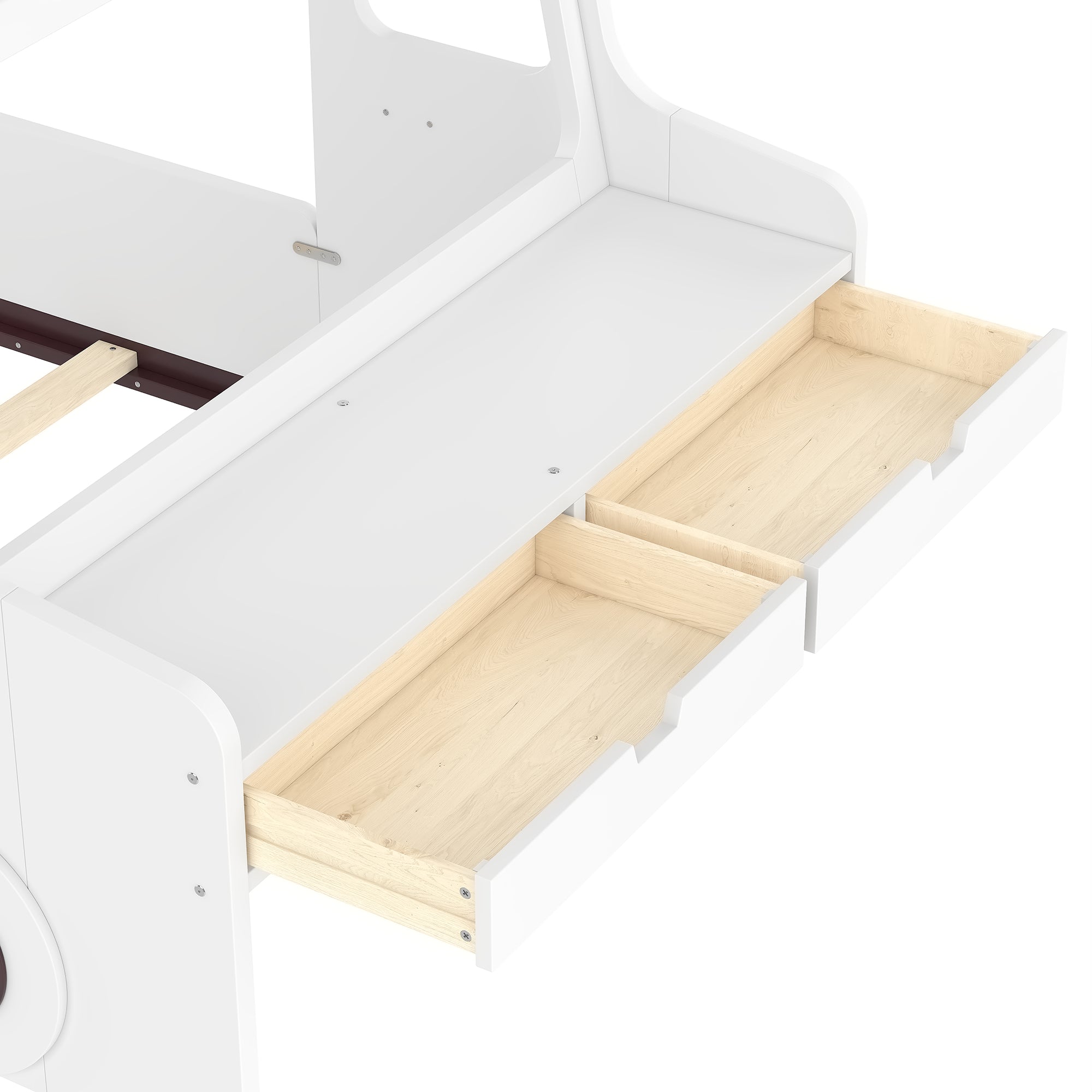 Twin Size Floor Bed with Car-Shape Design
