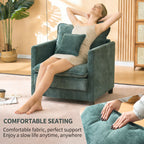 Comfy Living Room Sofa Chair Single - Modern Reading Armchair