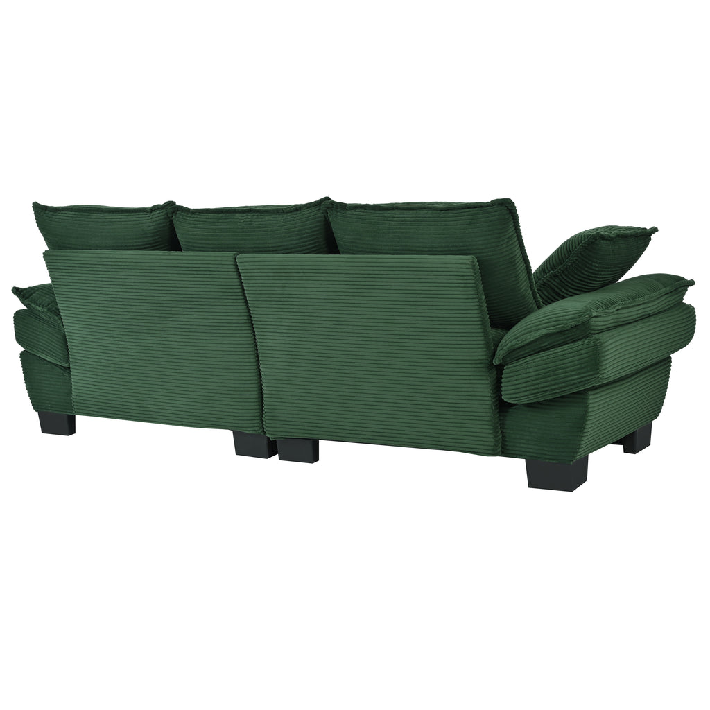 U-Style 85.4" Modern Curved Sofa