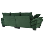 U-Style 85.4" Modern Curved Sofa