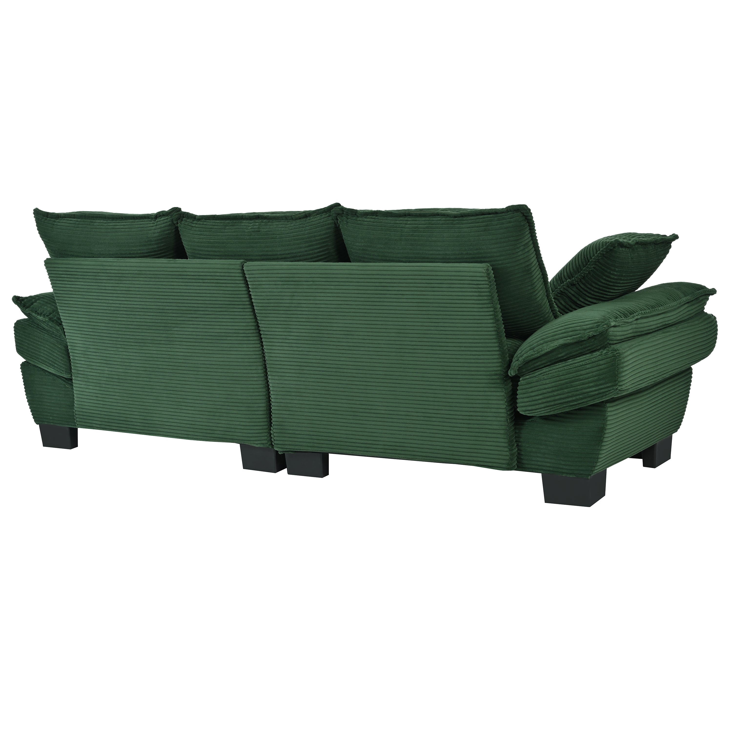 U-Style 85.4" Modern Curved Sofa
