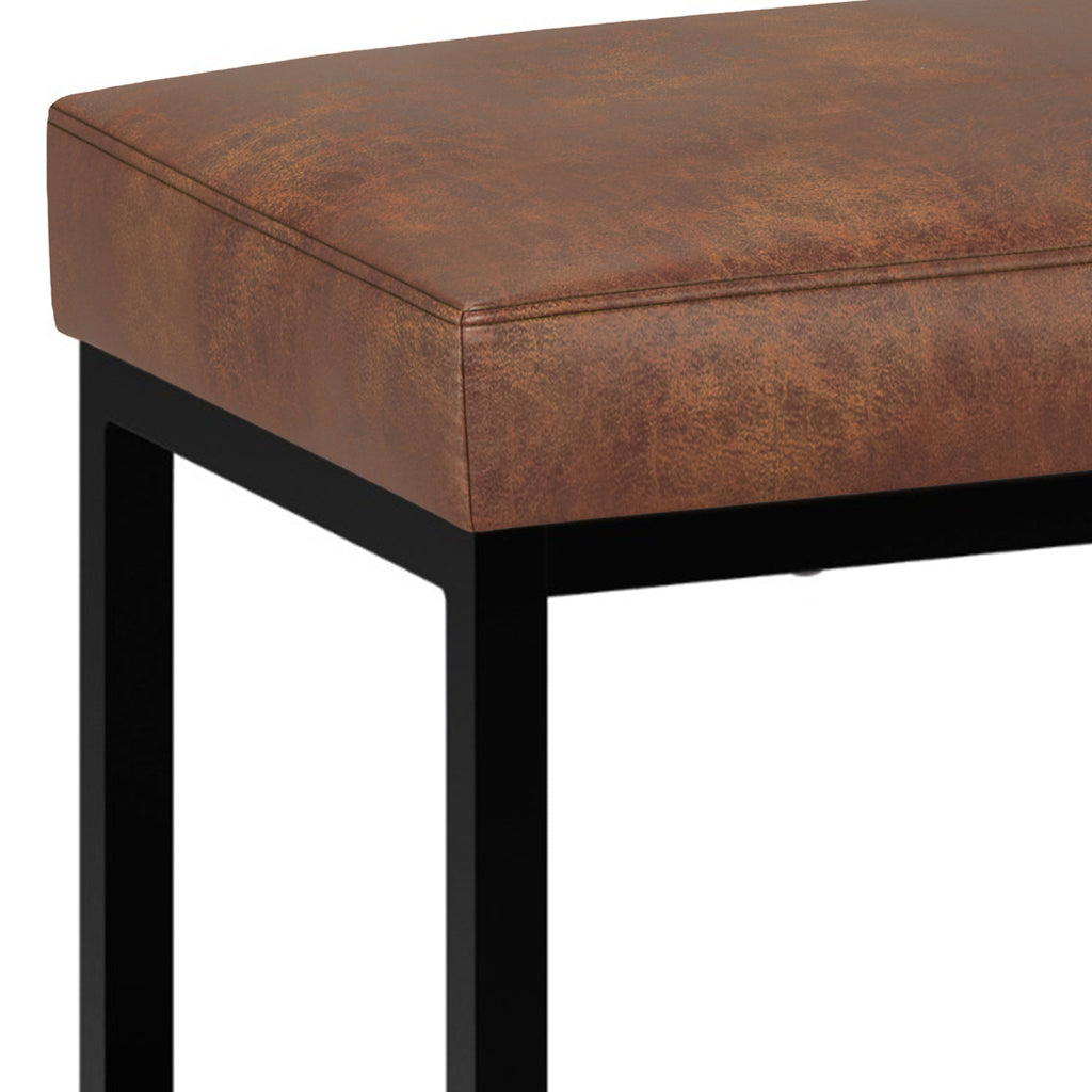 Reynolds Small Bench - Distressed Saddle