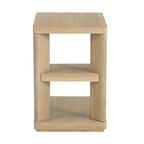 Tan Chairside Table