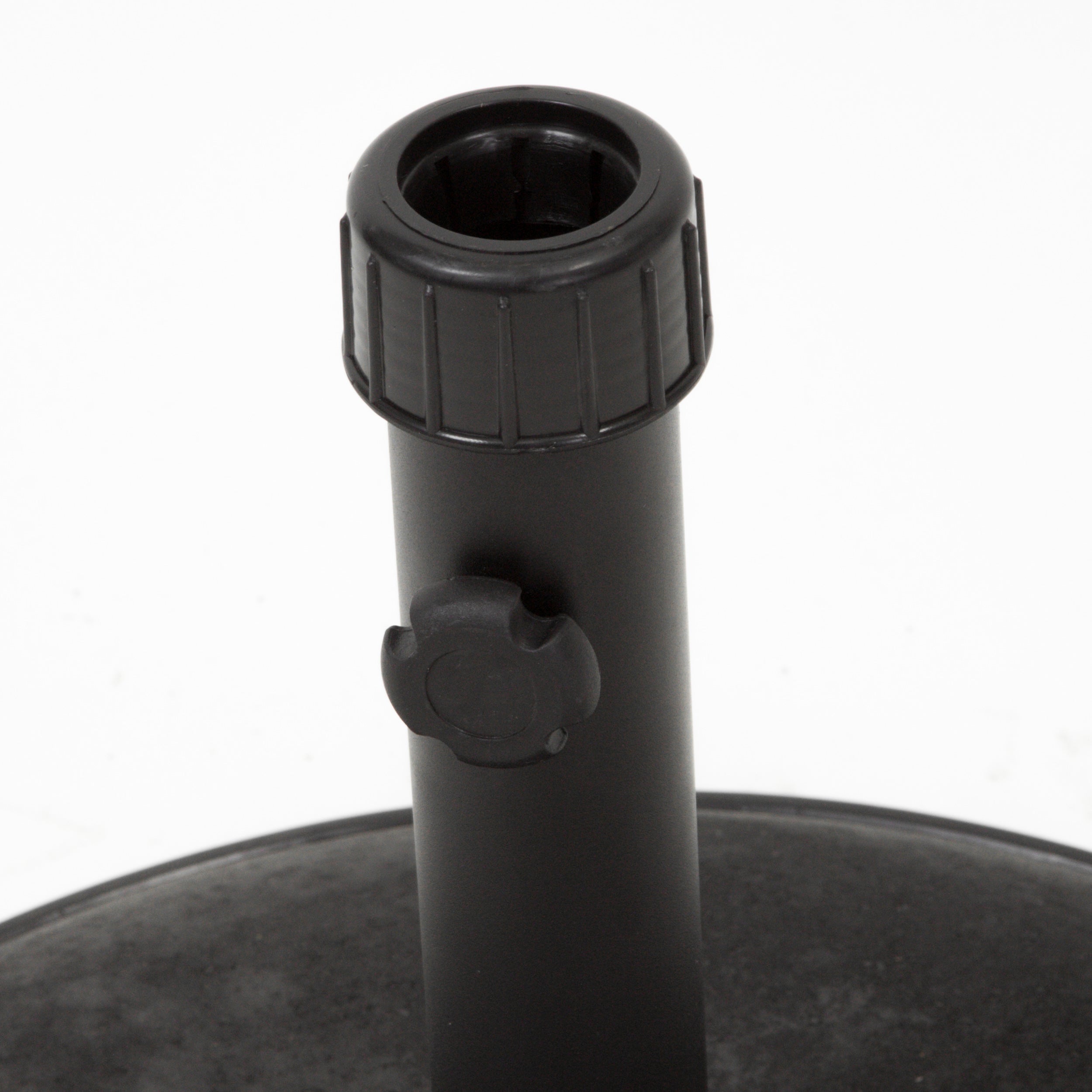 Stylish Concrete Umbrella Base with Iron Support Pole