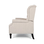 Push Back Recliner Chair with Rivet Decoration