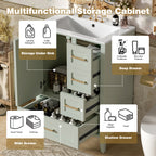 24.8" Bathroom Vanity with Ceramic Sink