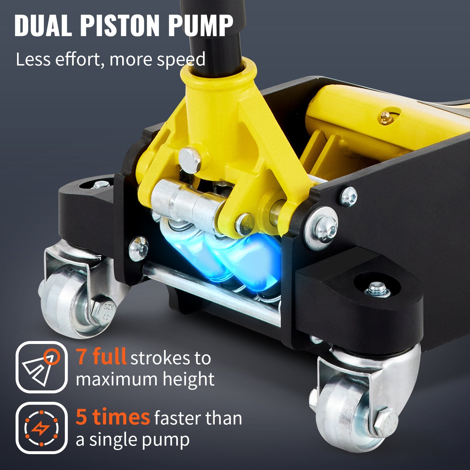 3 Ton Low Profile Aluminum Steel Racing Floor Jack