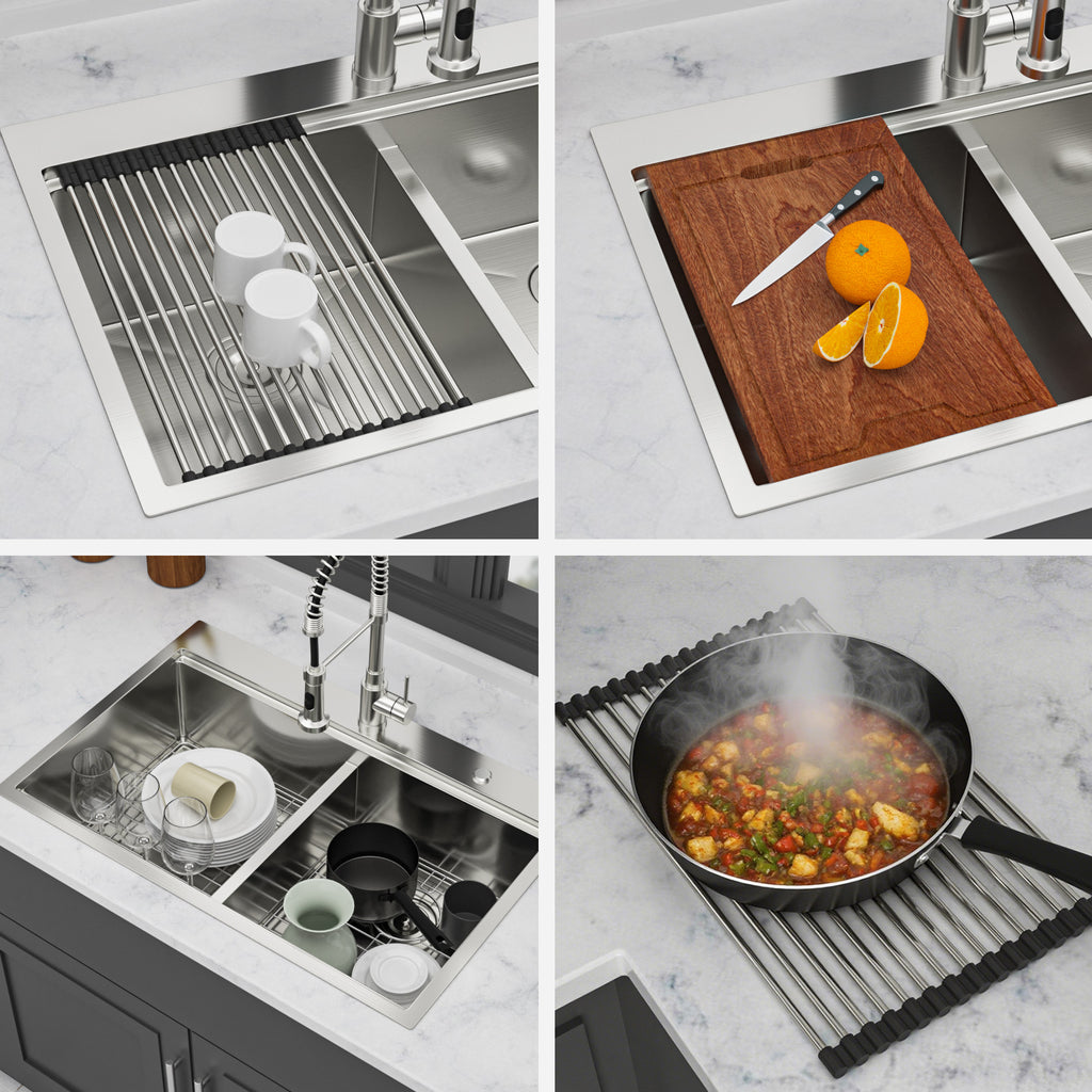 Topmount Drop in Kitchen Sink - Double Bowl (50/50)