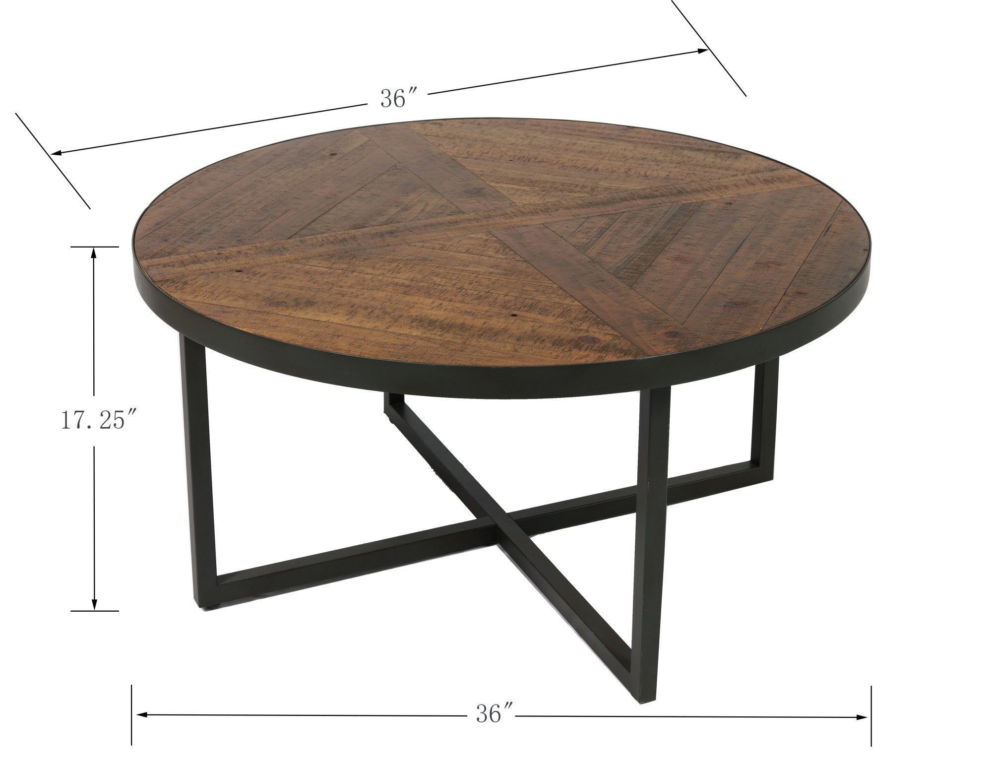 Brown Round Coffee Table