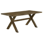 Carbon Knotty Nutmeg Rectangular Dining Table
