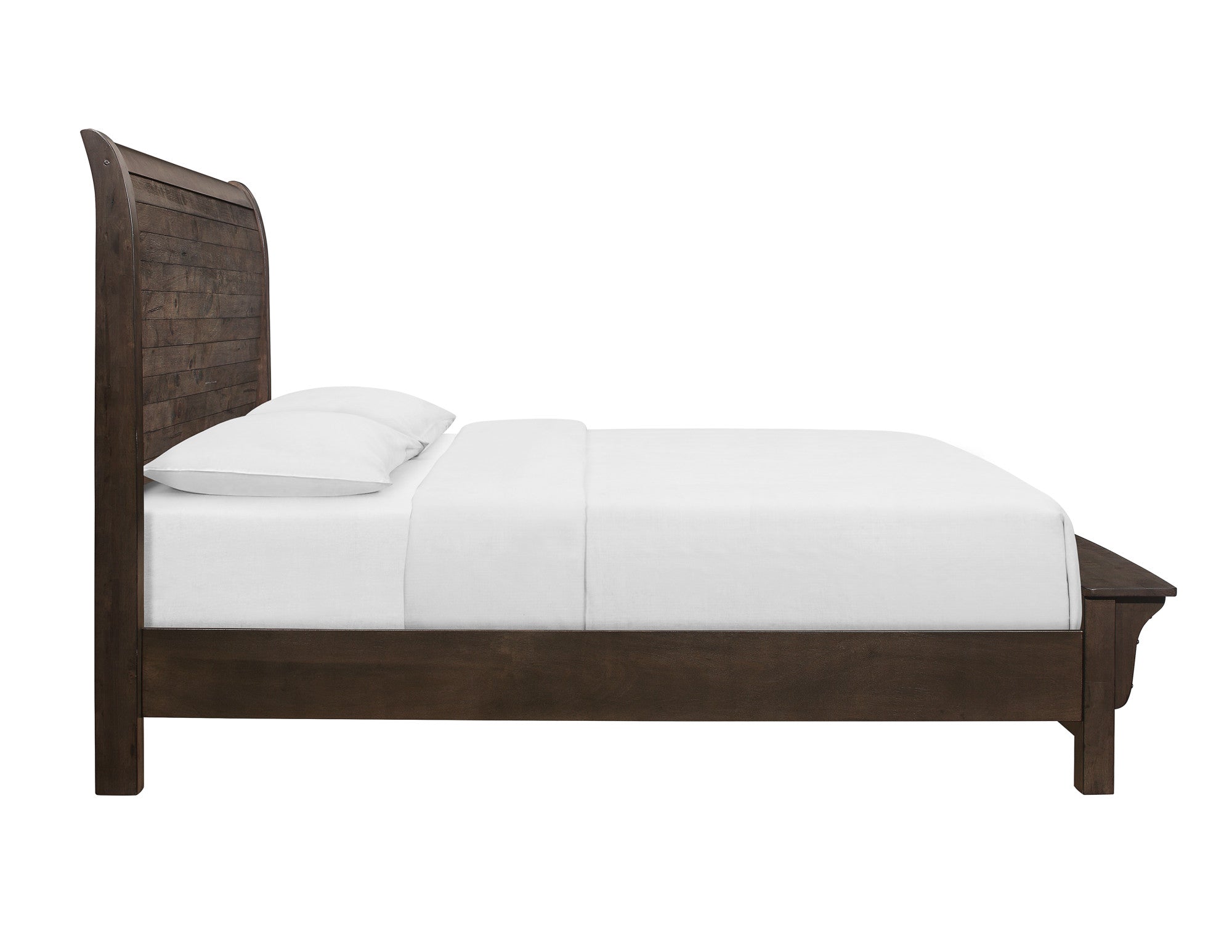 Brown Queen Sleigh Bed