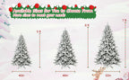 5ft Flocked Christmas Tree with 768 Tips