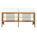 4-Piece Acacia Wood Outdoor Patio Sofa Set