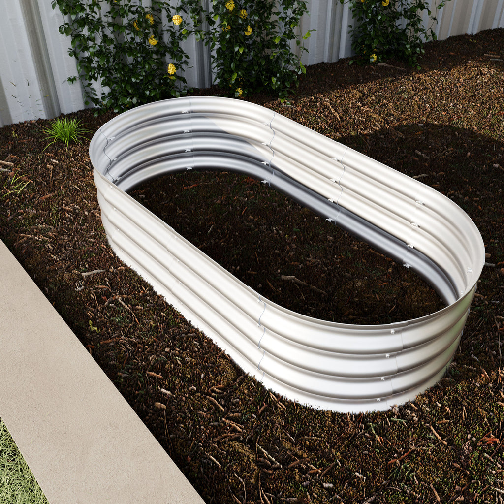 2-Piece 4x2x1ft Raised Garden Bed Kit