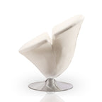 Tulip Velvet Swivel Lounge Chair