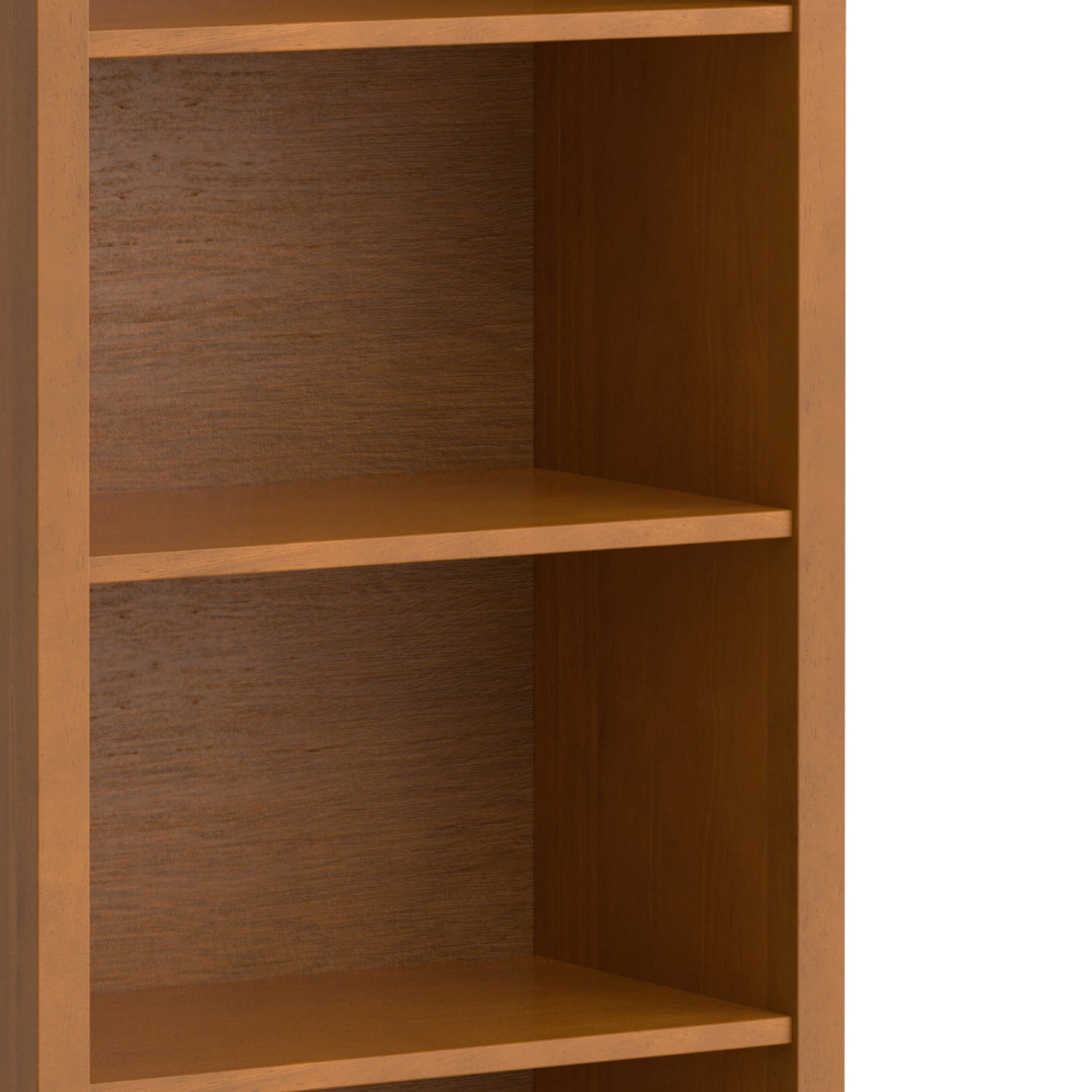 Warm Shaker 5 Shelf Bookcase