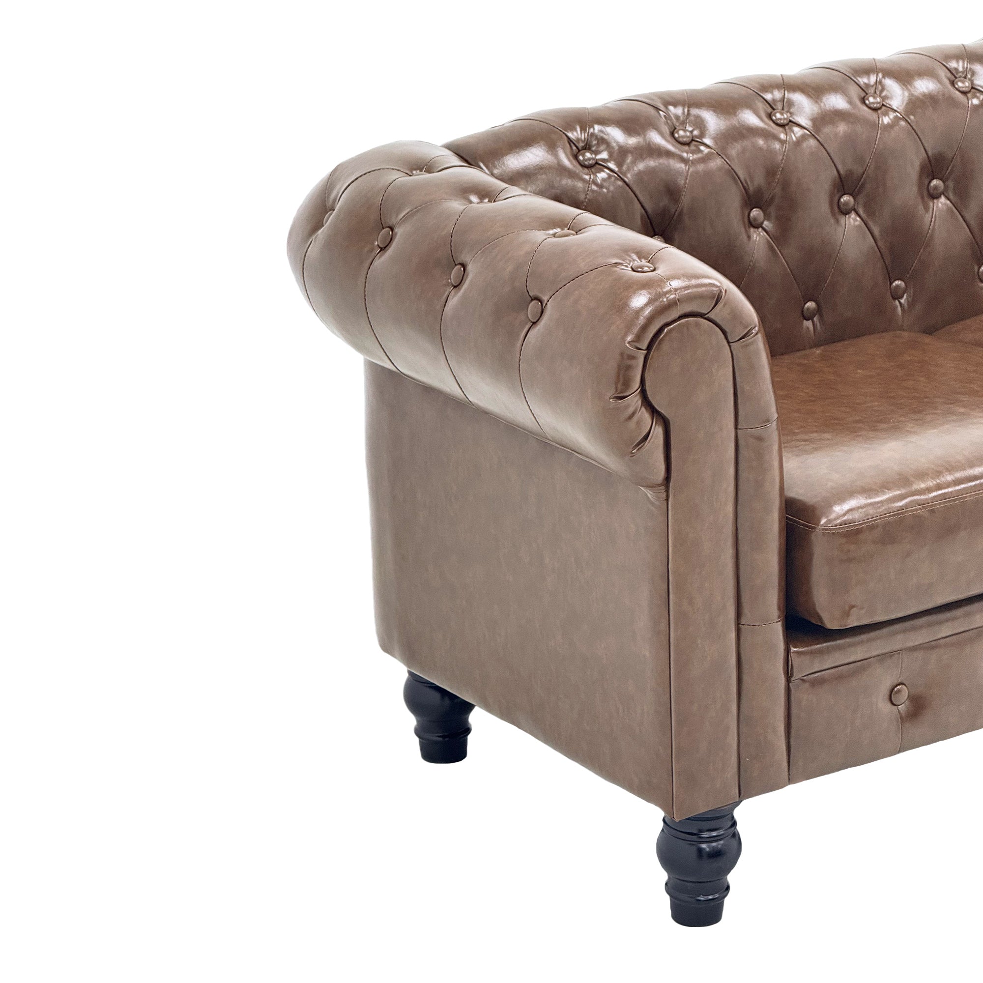 FX-P80PB-PUBR-2PC Chesterfield Sofa Set