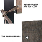 Outdoor Pergola Sun Shade Cover Cloth - Brown