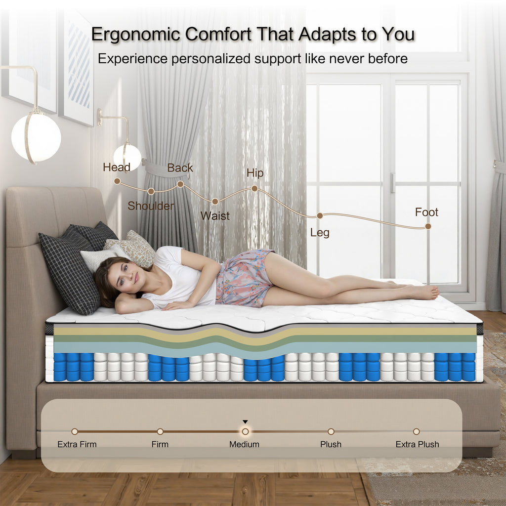Queen Mattress - 10 Inch Hybrid In a Box