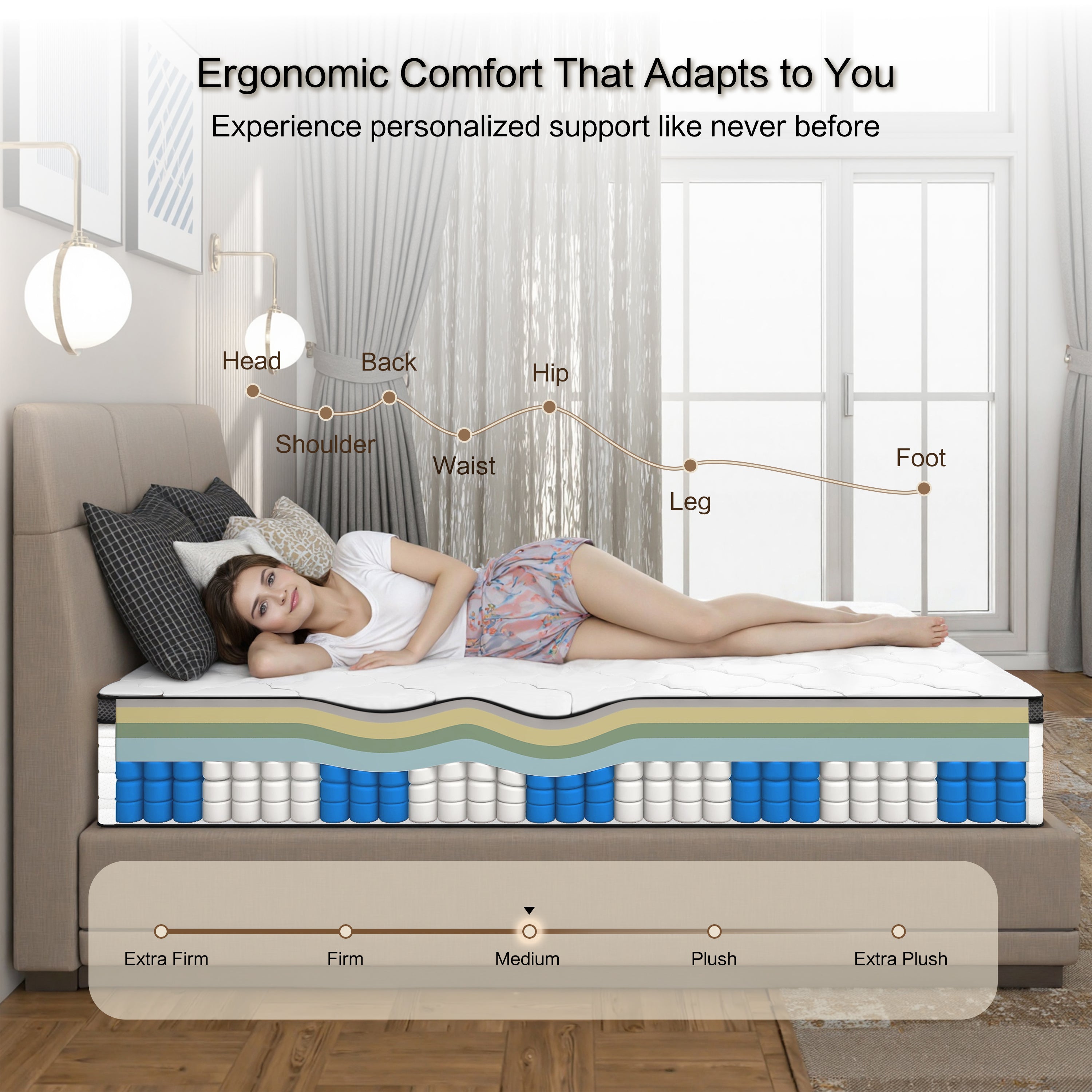 Queen Mattress - 10 Inch Hybrid In a Box