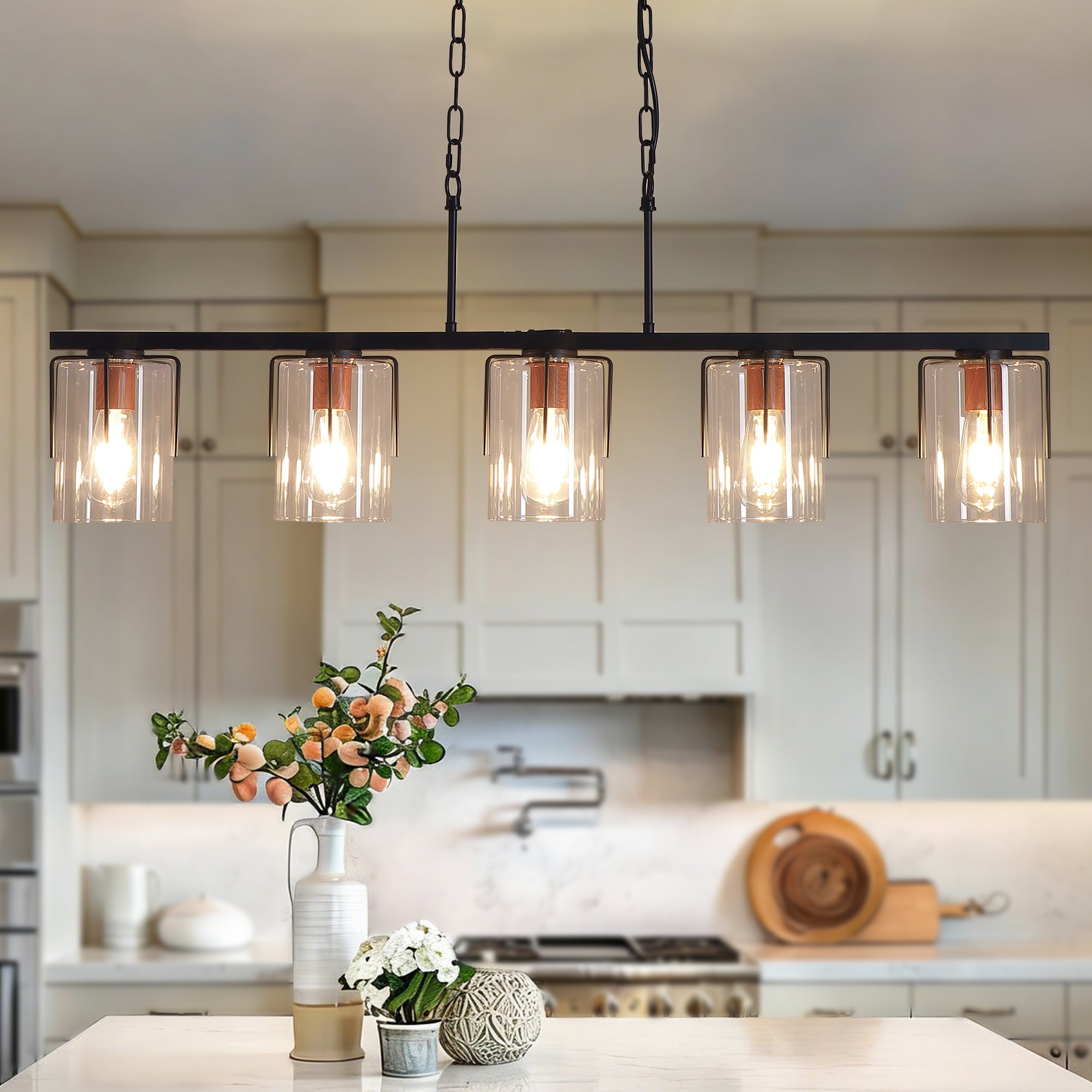 5-Light Linear Chandelier